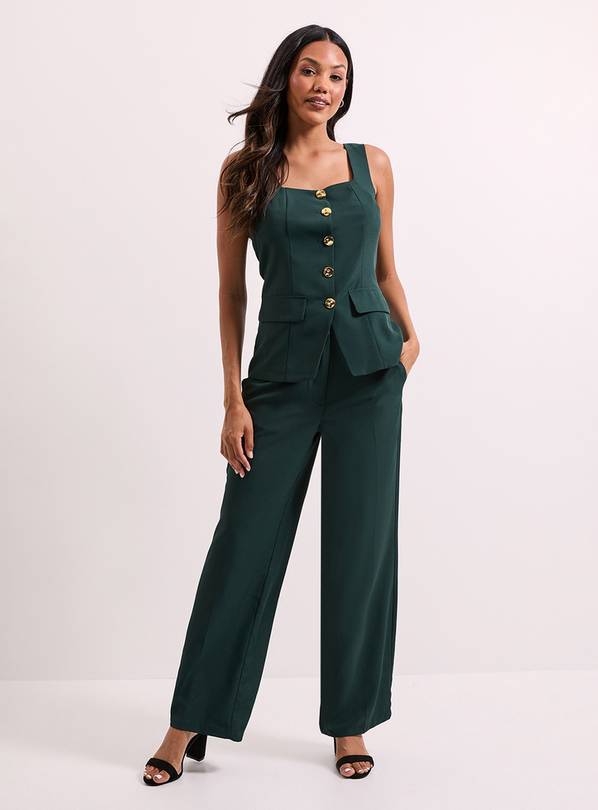 DOROTHY PERKINS Stitch Waistband Straight Leg Trouser 18